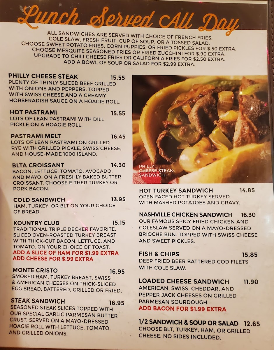 Menu Kountry Folks Homestyle Restaurant-1