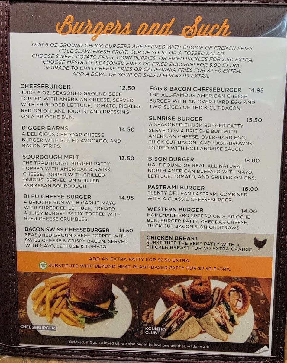 Menu Kountry Folks Homestyle Restaurant-8